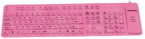 Manhattan Roll-Up Keyboard 177566 Pink USB
