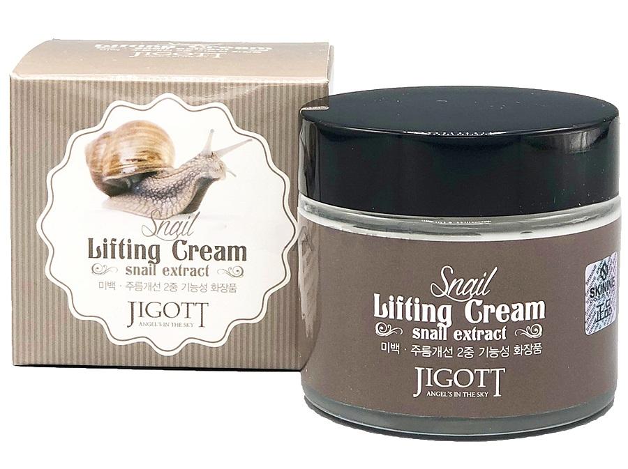 Jigott Snail Lifting Cream с экстрактом слизи улитки