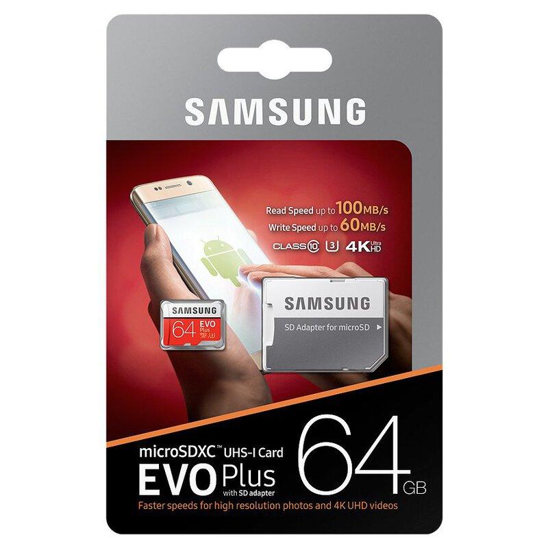 Samsung EVO Plus microSDXC 64 ГБ