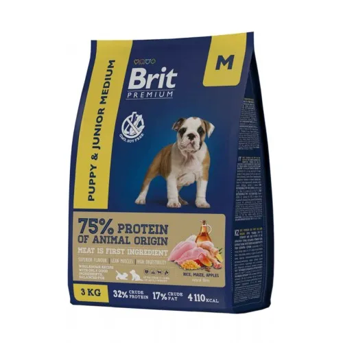 Brit Premium Puppy and Junior Medium с курицей