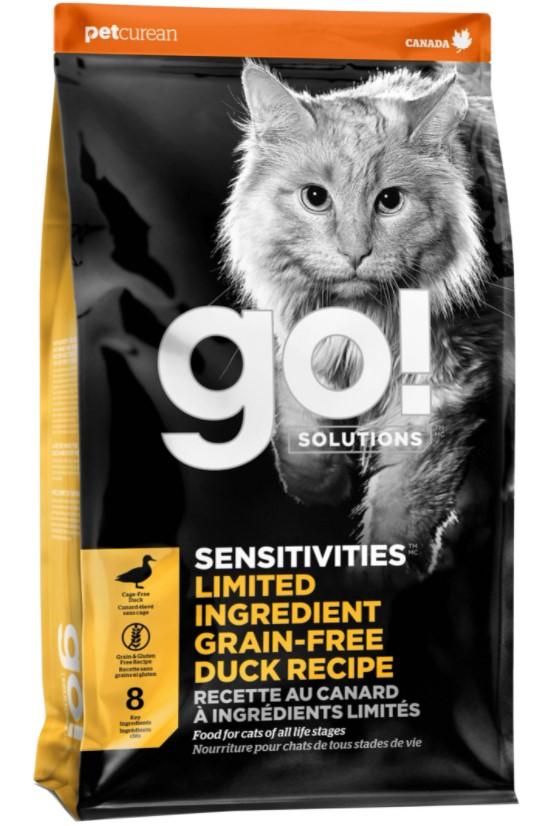 GO! Sensitivities Limited Ingredient, беззерновой, при чувствительном пищеварении, с уткой