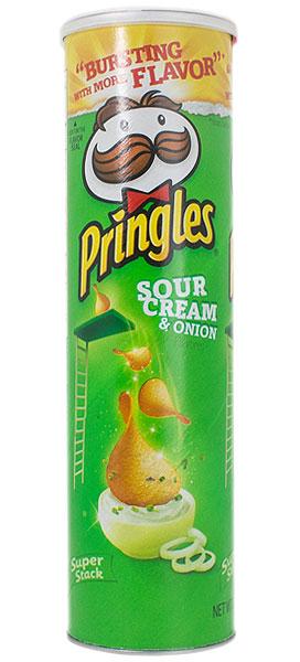 Pringles картофельные Сметана и лук