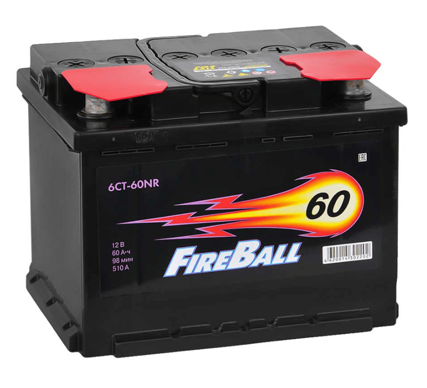Fireball 60 Ач 510А О/П 1649-510