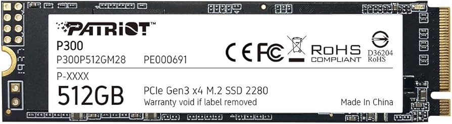 Patriot Memory P300 (M.2 NVMe Gen3)
