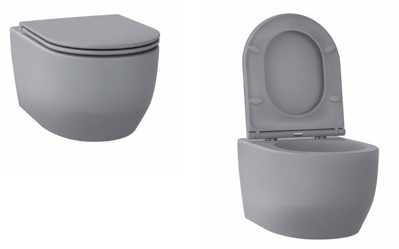 Wellsee Croquis RimFree 182614001 (матовый серый, VortexFlow)