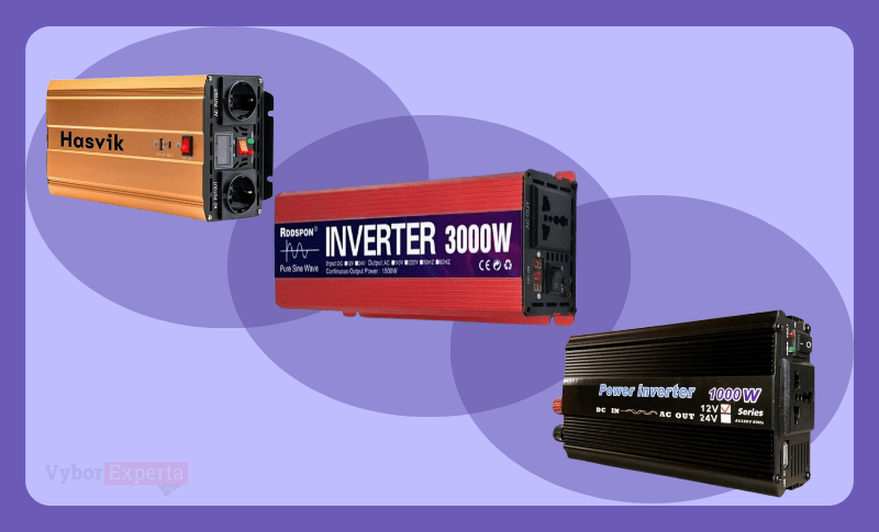 Лучшие автомобильные инверторы 2025 года: рейтинг 12/24→220 В
