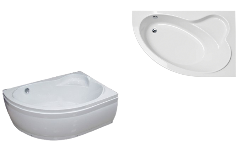 Royal Bath Alpine 140×95×58 (правый, комплект: ванна+каркас+панель+слив/перелив+карниз)