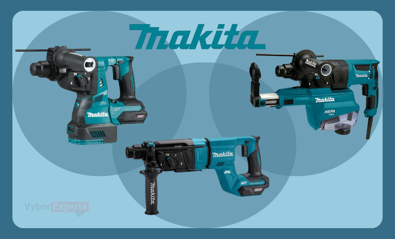 Лучшие перфораторы Makita 2025 года: рейтинг сетевых и аккумуляторных SDS-Plus Лучшие перфораторы Makita