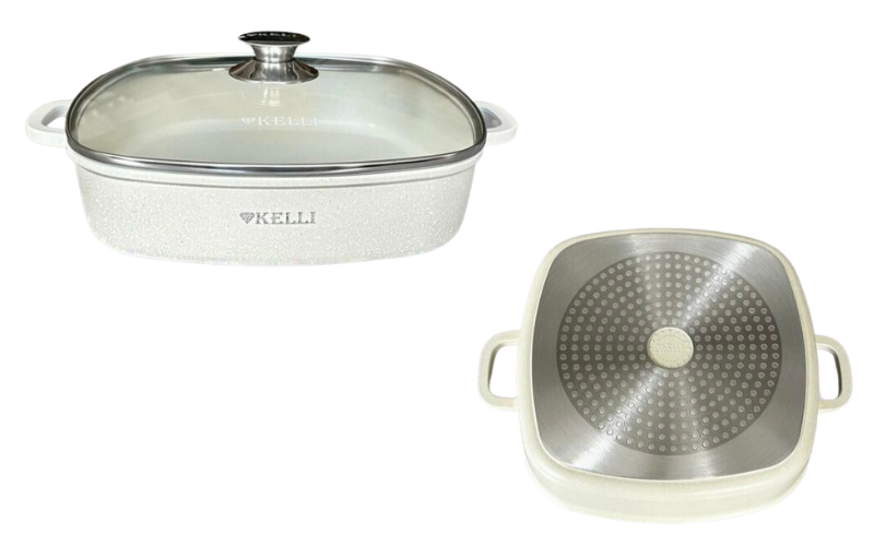 Сотейник с крышкой гранитный (Техновилка)