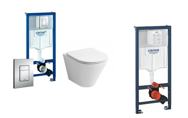 Grohe Rapid SL 38772001 с унитазом Grossman GR-4477SQ