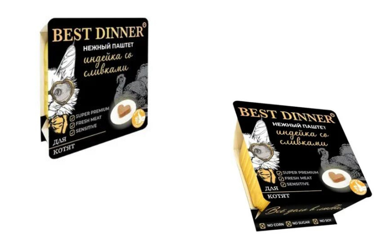 Best Dinner воздушный паштет с индейкой и сливками