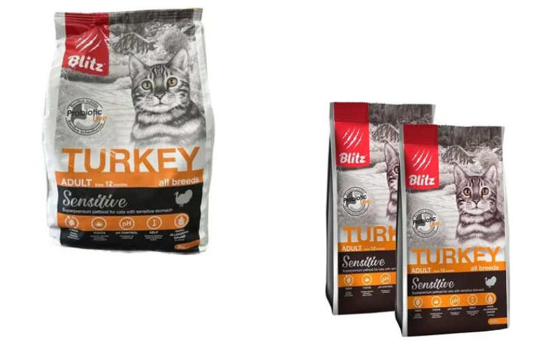 Blitz Sensitive Adult Cat Turkey