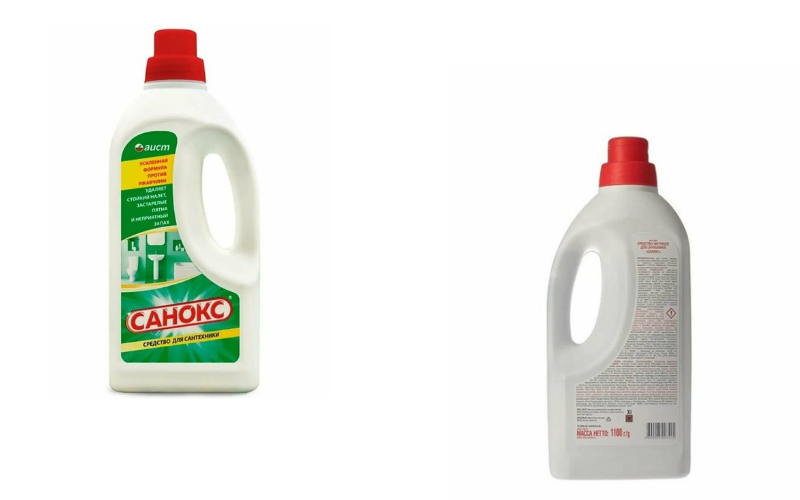 Санокс гель для сантехники против ржавчины, 1100 мл