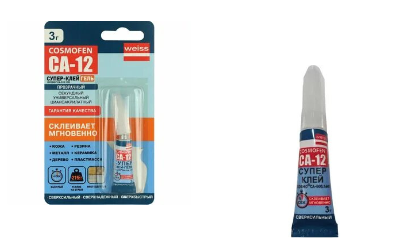 COSMO FEN КЛЕЙ CA 12 (клей-гель, 3 г)
