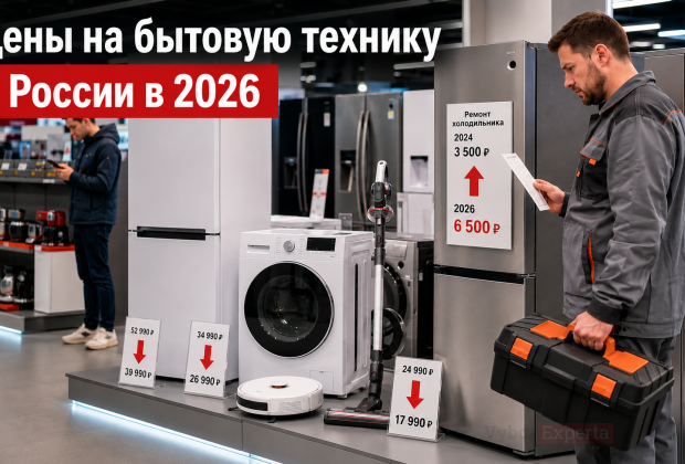 Цены на бытовую технику в России в 2026 году: что изменилось и сколько стоит сопоставимая техника Цены на бытовую технику в 2026 году