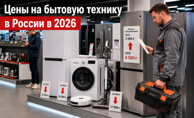 Цены на бытовую технику в России в 2026 году: что изменилось и сколько стоит сопоставимая техника Цены на бытовую технику в 2026 году