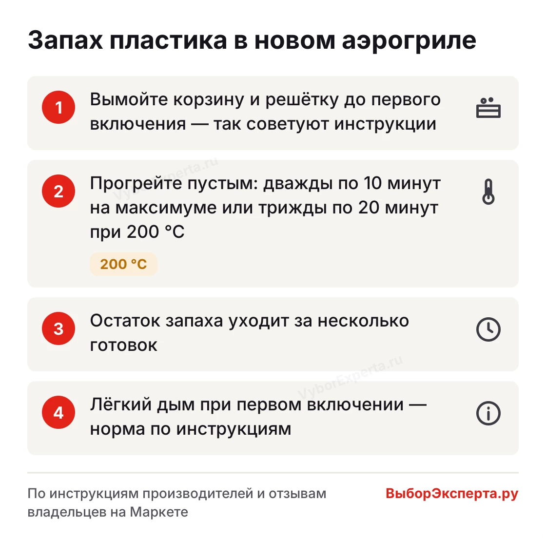 Как избавиться от запаха пластика в аэрогриле — мойка, прогрев пустым и первые готовки